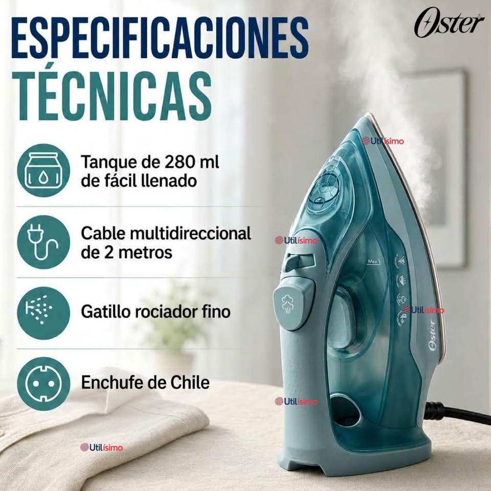 Plancha de Vapor Vertical Oster® AeroGlide GCSTAC7001-052