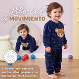 Conjunto Buzo Polerón Frizado Niños Bebes Corderito Liso 2 Piezas
