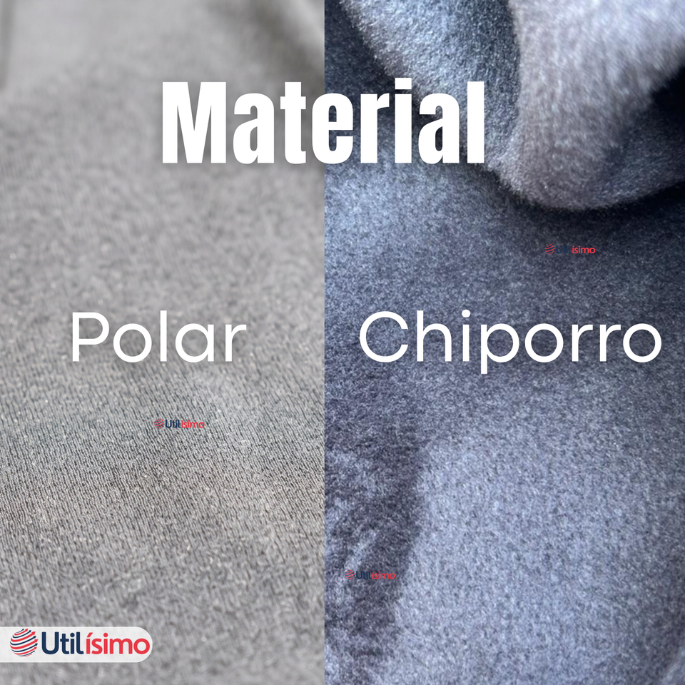 Calza Polar Con Chiporro Palazzo Mujer Elasticada Térmica Gris Melange