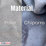 Calza Polar Con Chiporro Palazzo Mujer Elasticada Térmica Gris Melange
