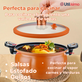 Olla De Micro Presión De Calabaza Antiadherente 7 Litro Color Naranja