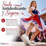 Zapatillas Chicle Blancas Juvenil Bailes Danza Fiestas Patrias Talla 36-41