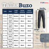 Pack 2 Conjuntos Escolares Buzo Pantalón Y Polerón Tela Sintética Unisex Niños Azul 3 a 16 años
