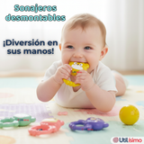 Móvil Sonajero Giratorio Musical Bebé Niño Azul