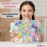 Set De Mostacillas Bisuteria Juguete Kit Para Armar Crear Pulseras Y Collares Niña