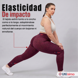 Calza Polar Con Chiporro Térmica Mujer Elásticada Burdeo Jeans