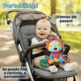 Juguete Peluche Animales Sensorial Con Mordedor Y Sonajero Diseño León Niña y Niño
