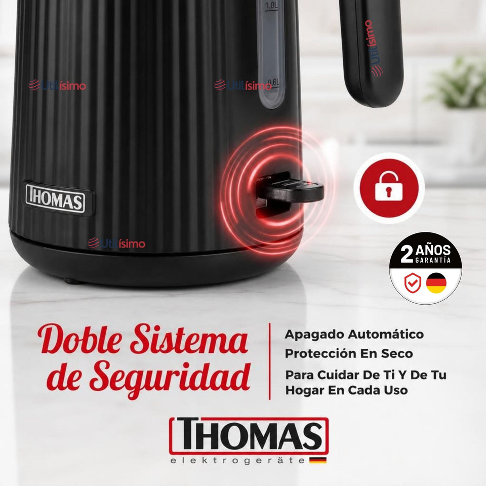 1 Hervidor eléctrico Thomas® Capacidad 1.8 L Acero Inoxidable