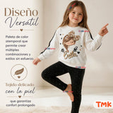 Conjunto 2 Piezas Polerón y Pantalón Buzo 100% Algodón Tedmimak Niña  beautiful charming