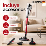 Aspiradora Barredora Thomas Th-1022c 2 En 1 Con Cable Color Rojo 600W