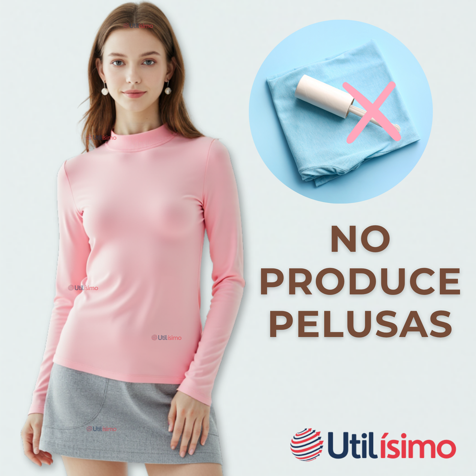 Pack 6 Camiseta Niña Primera Capa Bambú Invierno Cuello Beatle Polera