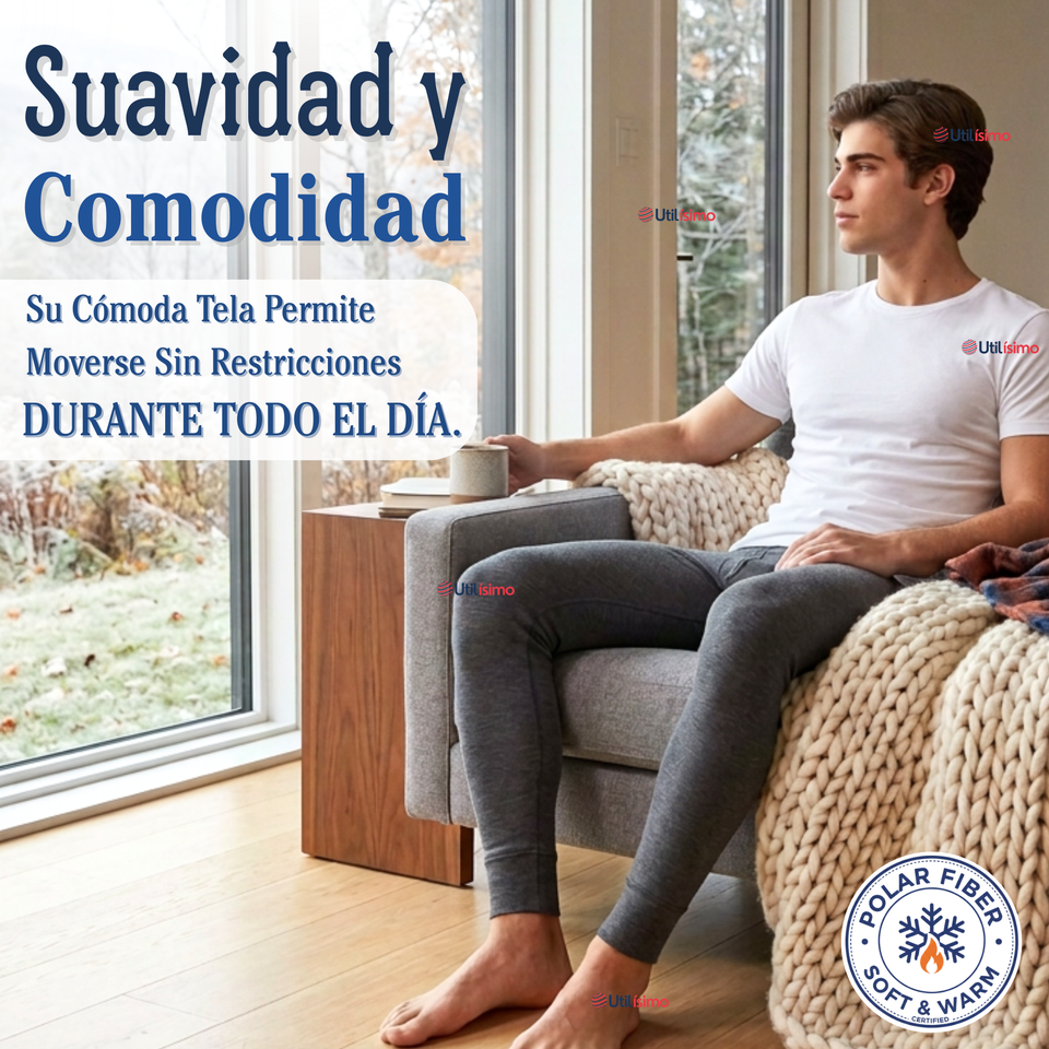 Calza Polar Para Hombre Térmica Invierno Calzoncillo Largo