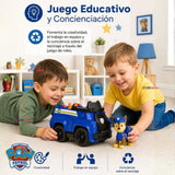 Vehículo Patrulla de Chase Paw Patrol con Figura Coche de Policía para Niños