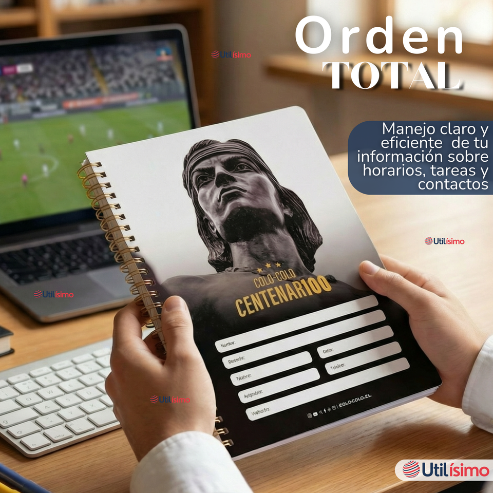 Pack 10 Unidades Cuadernos Colo Colo Centenario 100 Hojas