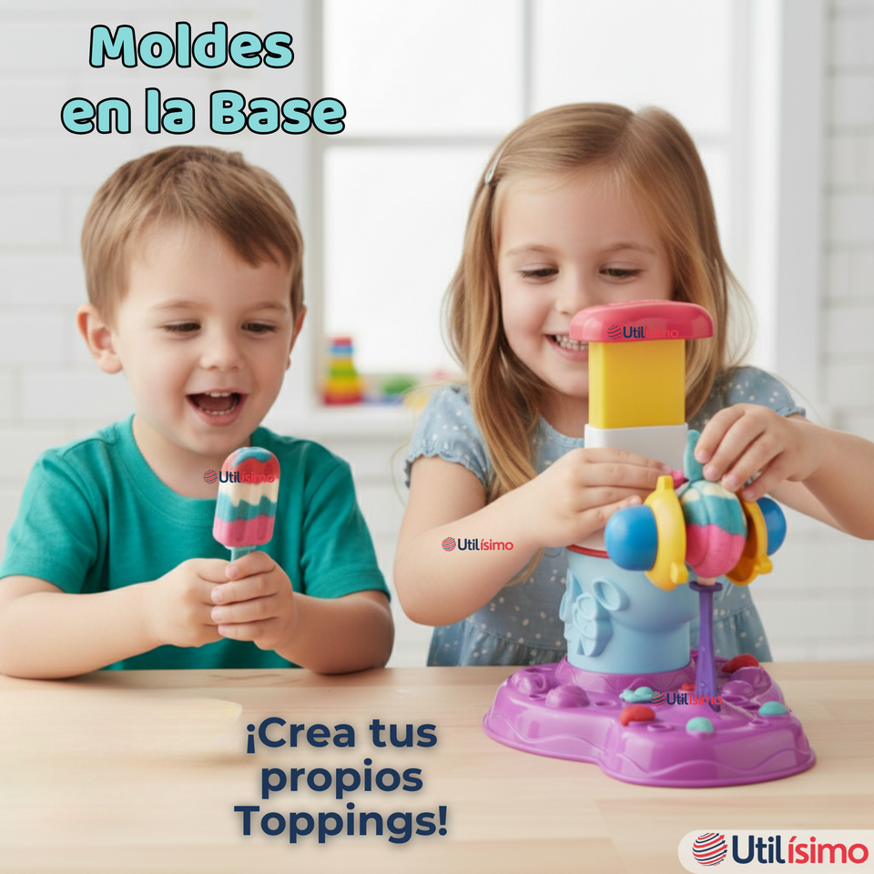 Juguete Maquina para hacer Helados y Paletas Niñas y Niños