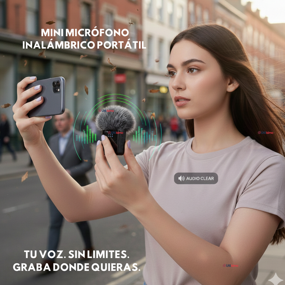 Pack 2 Micrófonos Inalámbrico 3 En 1 Para Celular iPhone Android Profesional Lavalier