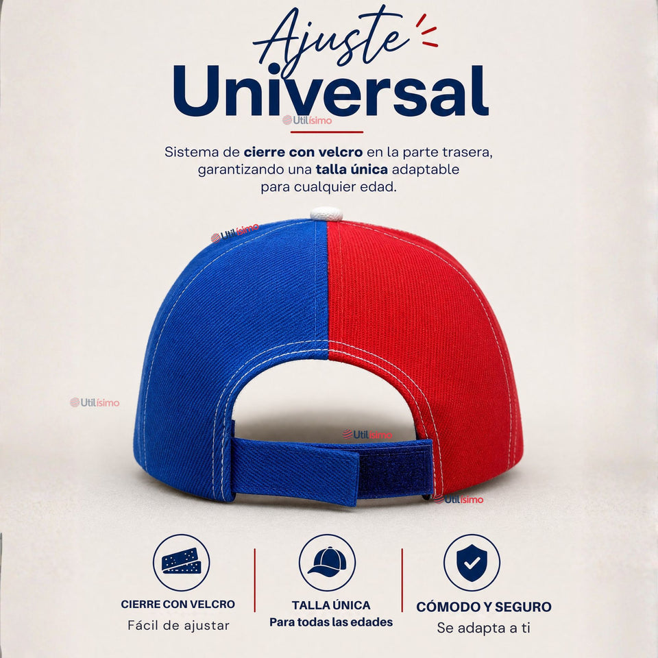 Jockey Gorro Mujer Bandera De Chile Bordado Tricolor