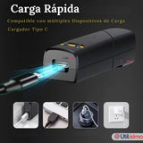 Linterna Frontal  LED Recargable con Gancho Extraible