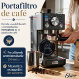 Cafetera Espresso Oster® Perfect Brew Compacta 15 Bares BVSTEM7201-052