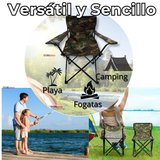 Silla Plegable De Playa Camping Picnic Con Portavaso Diseños Surtidos