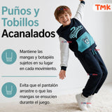 Conjunto 2 Piezas Polerón y Buzo 100% Algodón Tedmimak Niño Brooklyn Blue
