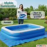 Piscina Inflable Rectangular 2mx1.2mx40cm Color Azul