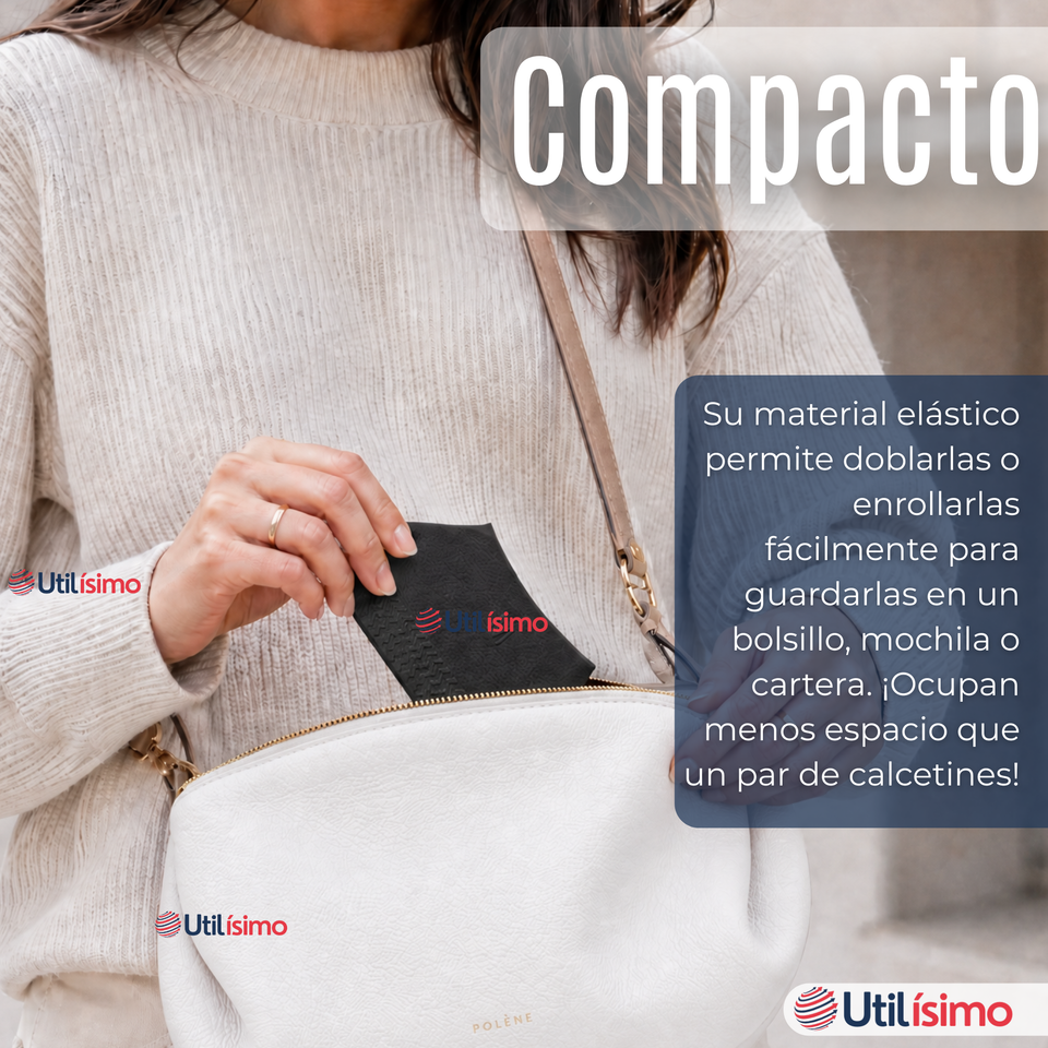 Pack 3 Pares Fundas Cubre Zapatos Negro Impermeable Surtidas Silicona Antideslizante