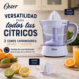 Exprimidor De Cítricos Oster® Blanco Rotación Bidireccional FPSTJU407W