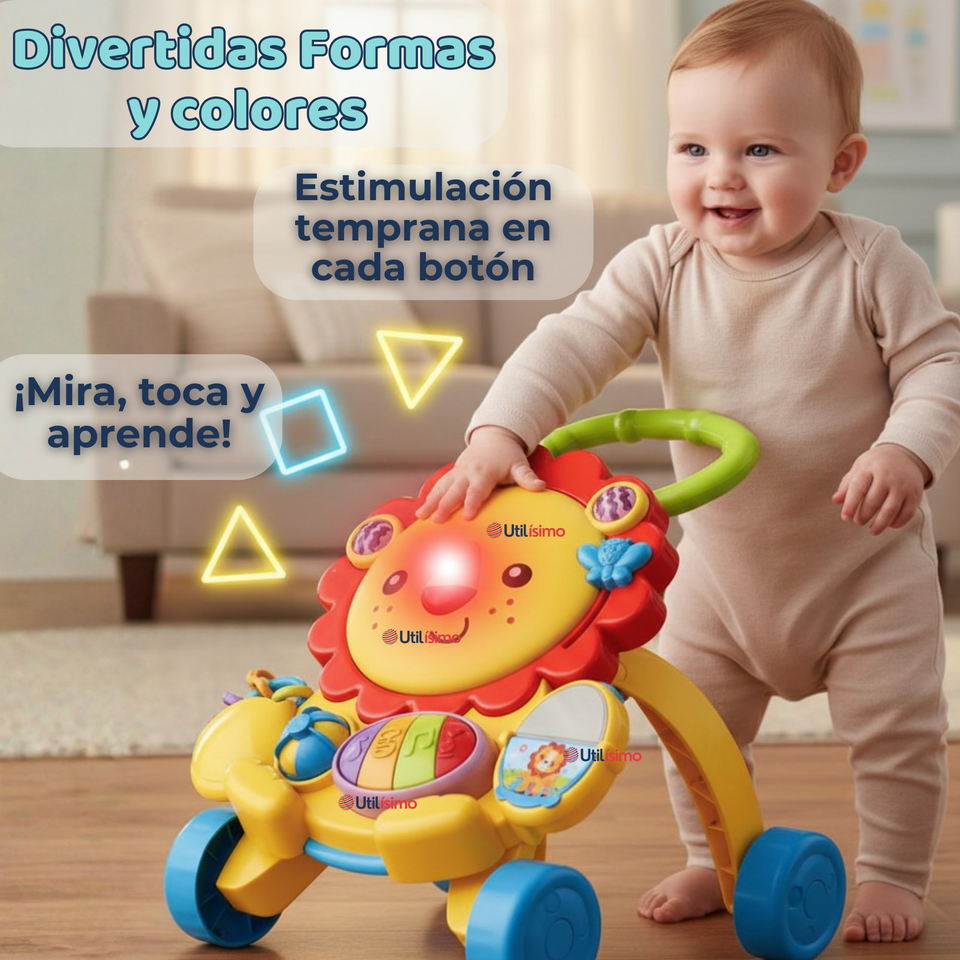 Andador Caminador Multifuncional Juguete Musical Bebé León Niña y Niño