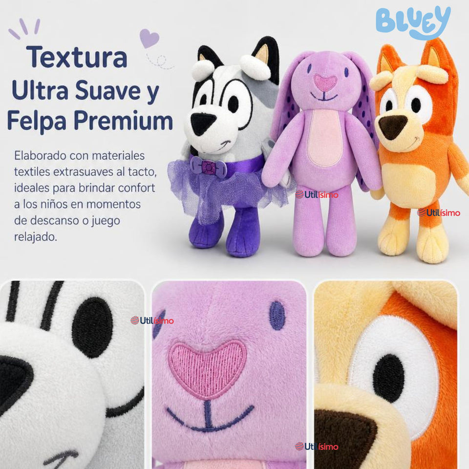 Peluche Bluey Diseños Surtidos Niña Suaves Felpa Premium