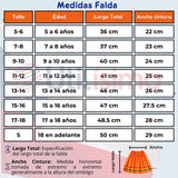 Pack 3 Trajes Nortinos Niña Naranja 4 Piezas Con Poleras Baile Típico Fiestas Patrias