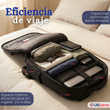 Mochila Multifuncional Ejecutiva Escolar Viaje Cabina Notebook Impermeable Resistente 48cm Negro 25L