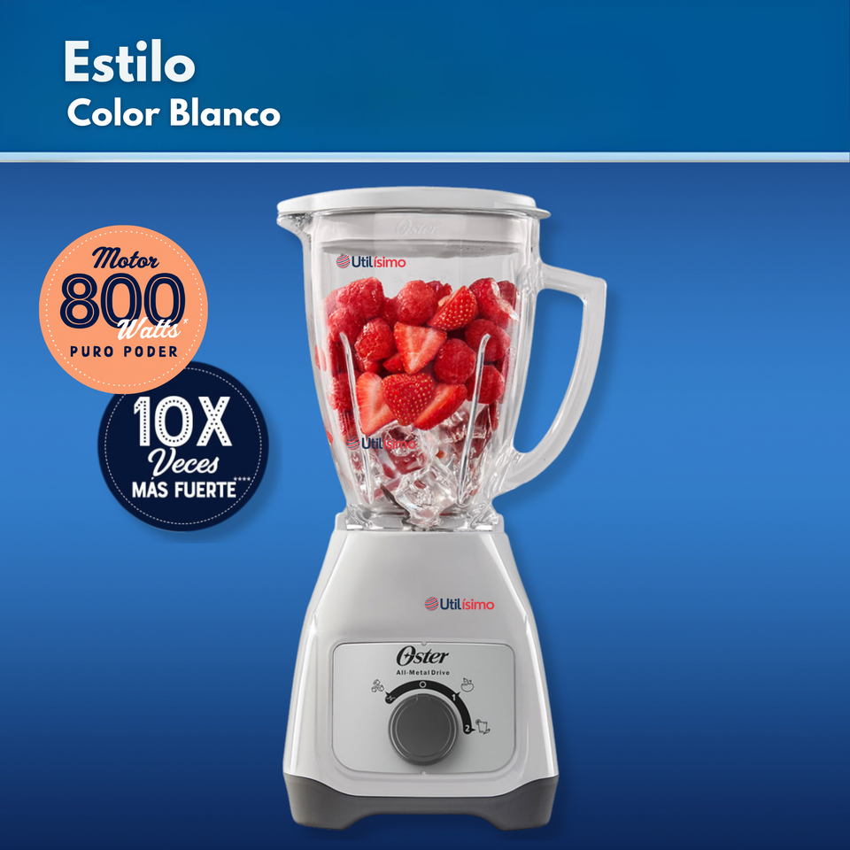 Licuadora Oster® Con Vaso De Vidrio Y Control De Perilla BLSTKAGWRD