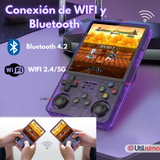 Pantalla IPS Retro Gaming Portátil R36s 64GB Consola Recargable USB