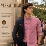 Camisa Cuadrille Clásico Juvenil Roja Regular Fit