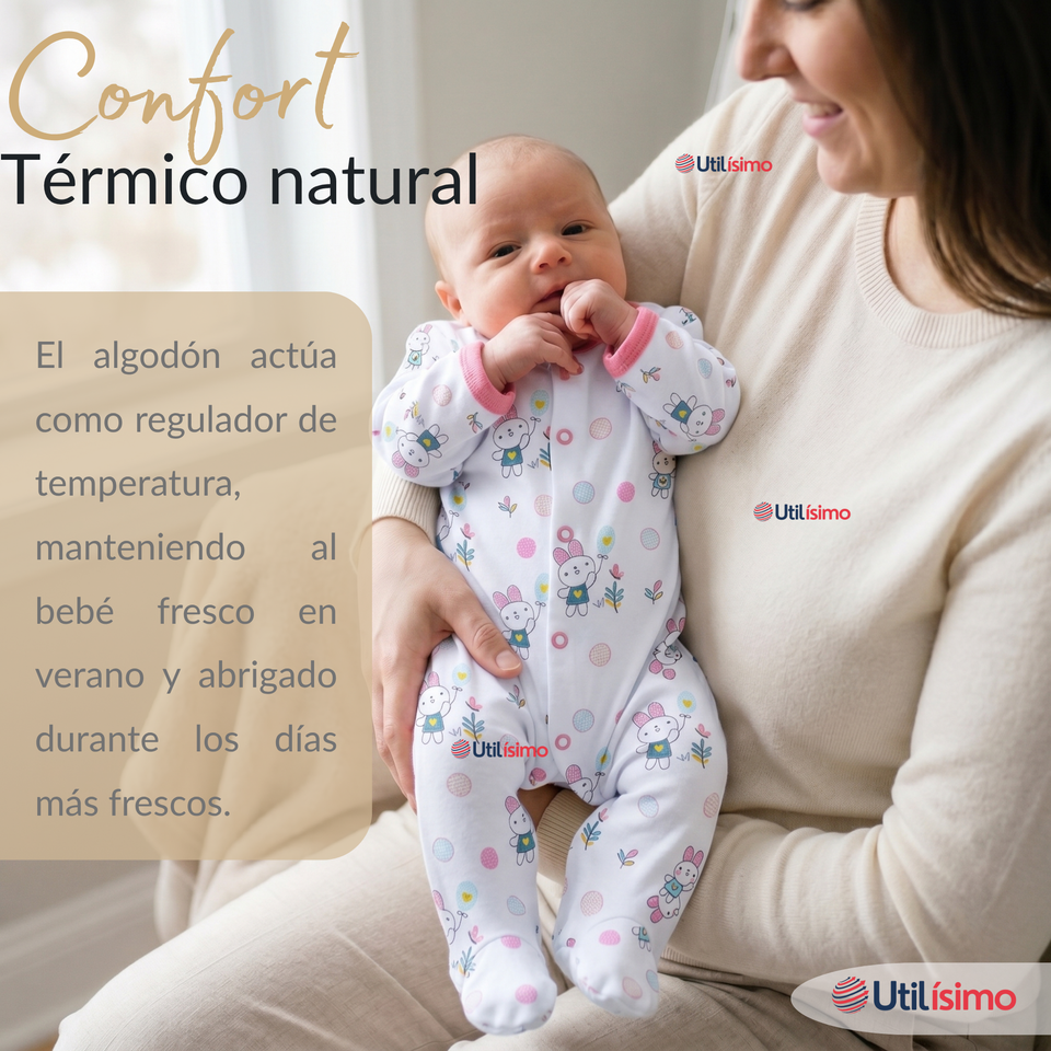 Set Ajuar Bebé 8 Piezas Surtido NIÑA 100% Algodón