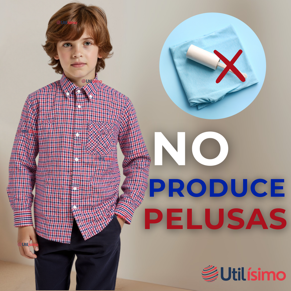 Camisa Huaso Cuadrillé Cuadro Manga Larga 100% Algodón Azul Rojo Casual