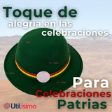 Sombrero Nortino Fiestas Patrias Gorro Niña Baile Danzas Verde