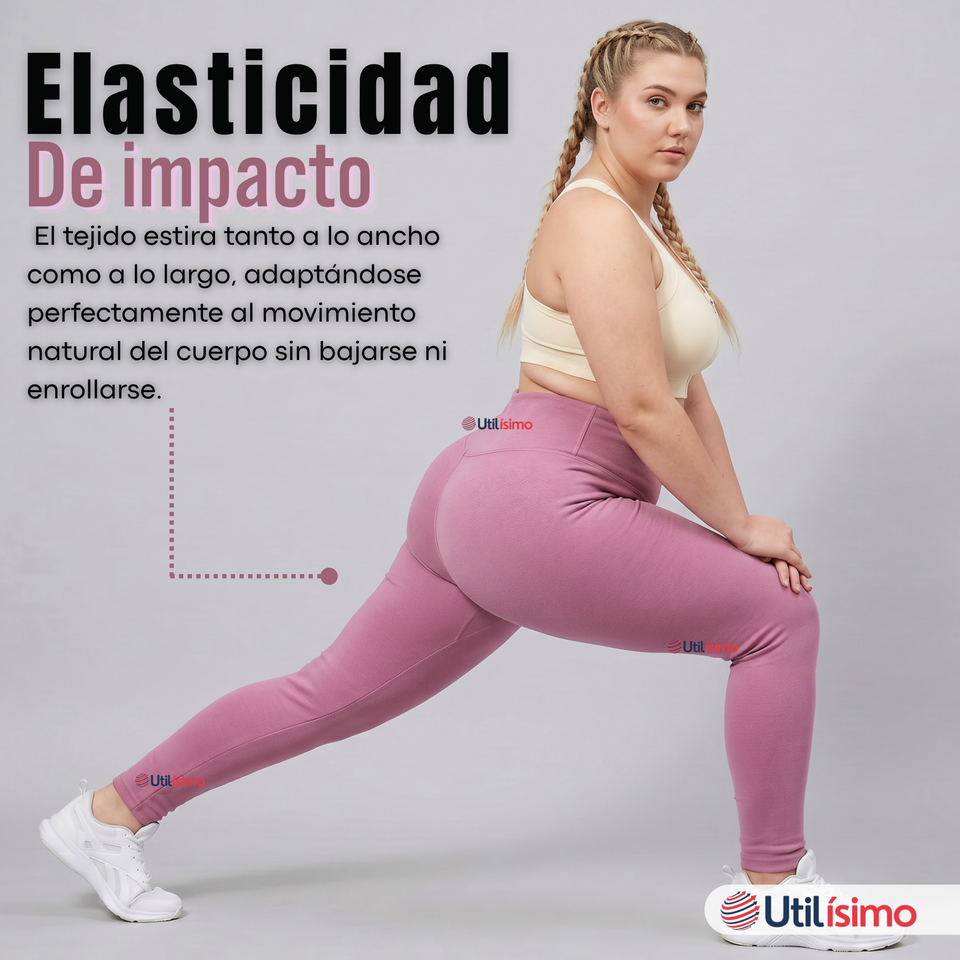Calza Polar Con Chiporro Térmica Mujer Elasticada Pink