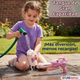 Pistola Lanza Agua Dinosaurio Color Rosado Juguete 40cm Niña