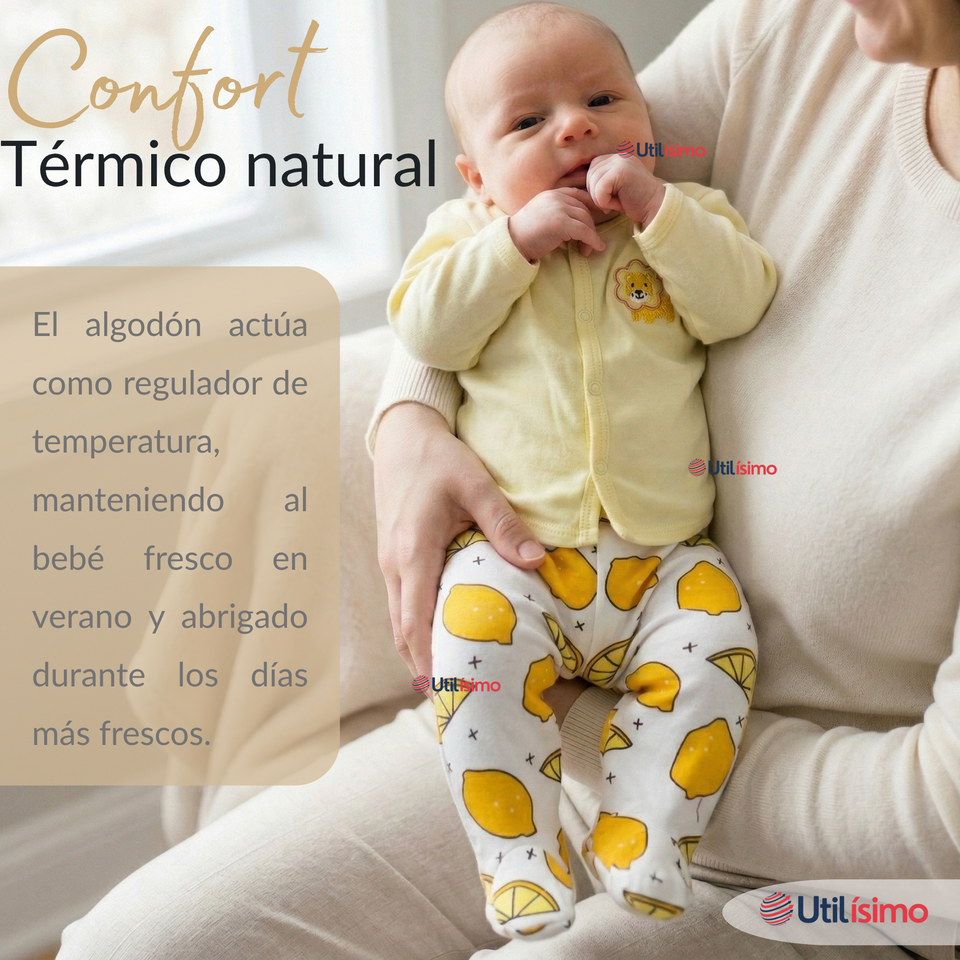 Set Ajuar Bebé 8 Piezas Surtido NIÑO 100% Algodón