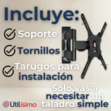 Soporte TV Pared Con Brazo 32 a 65 Pulgadas 32 39 40 42 43 49 50 55 60 65