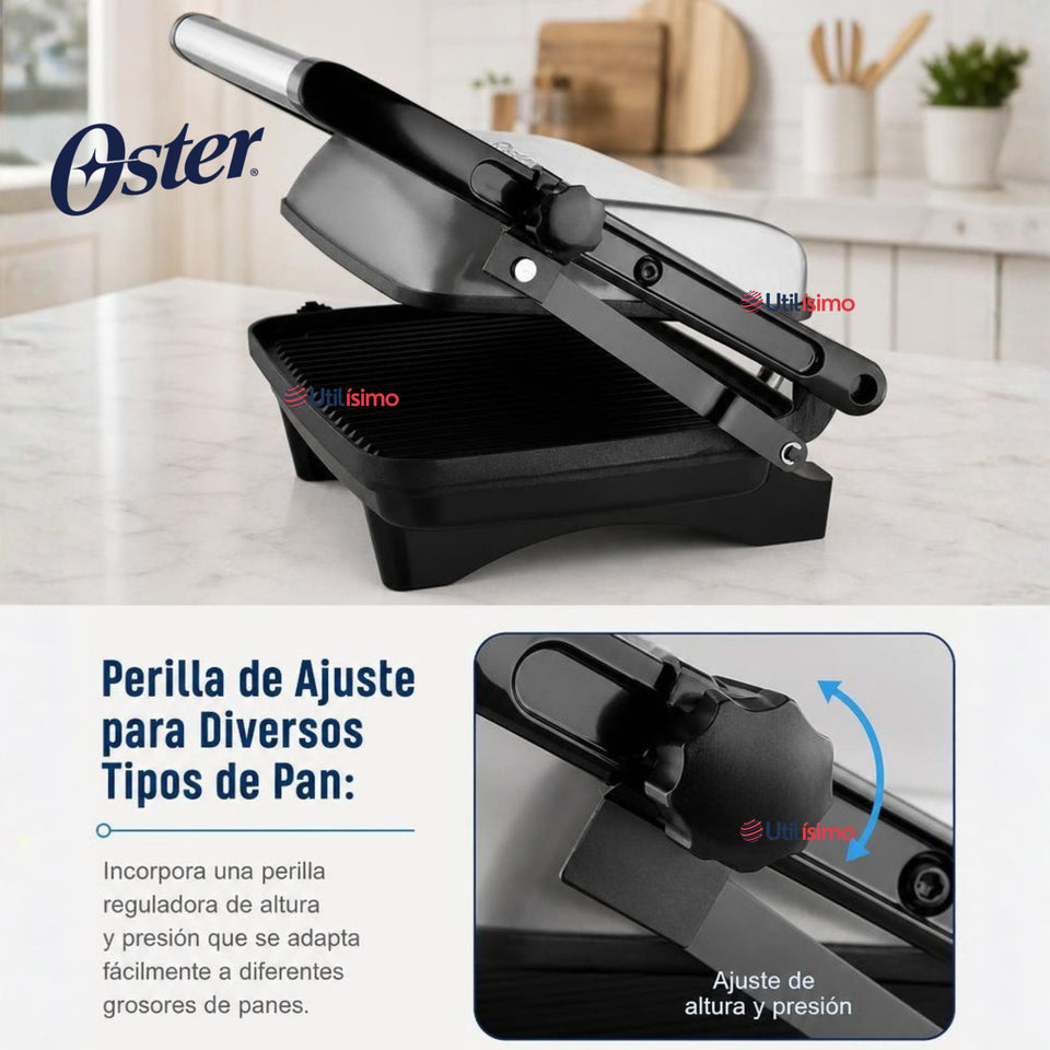 Plancha panini Oster® Antiadherente compacta CKSTPA2880
