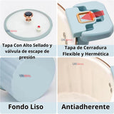 Olla de Micro Presión Esmalte Antiadherente Capacidad 10 Litros Color Azul