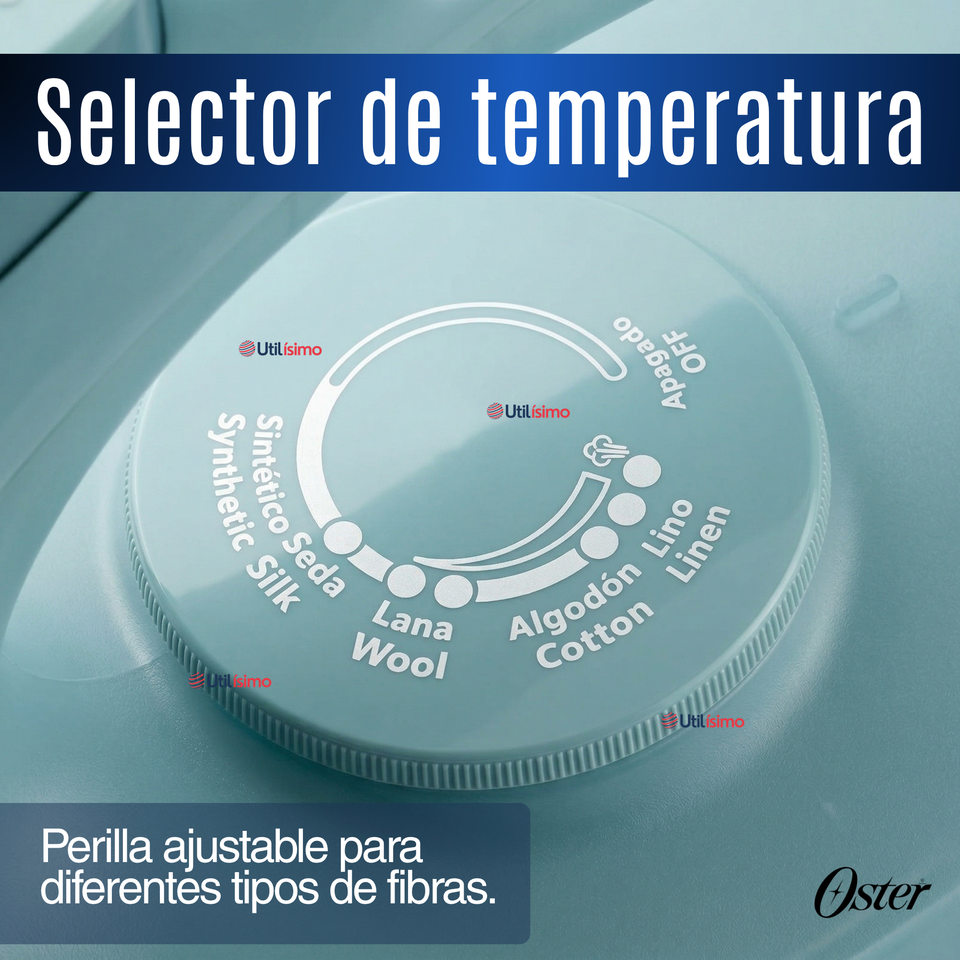 Plancha de vapor Oster® AeroGlide Plus S7400 Verde claro GCSTAC7402-052