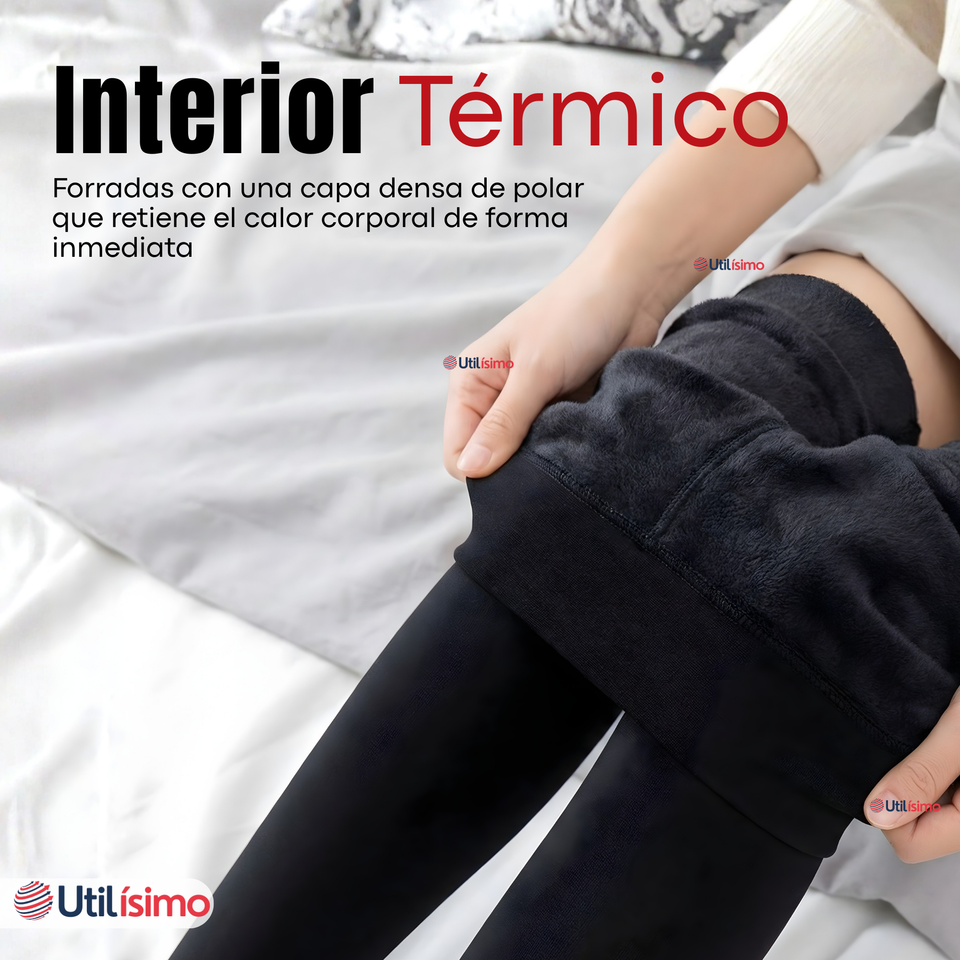 Calza Mujer Panty Con Polar Térmica Negra Chiporro
