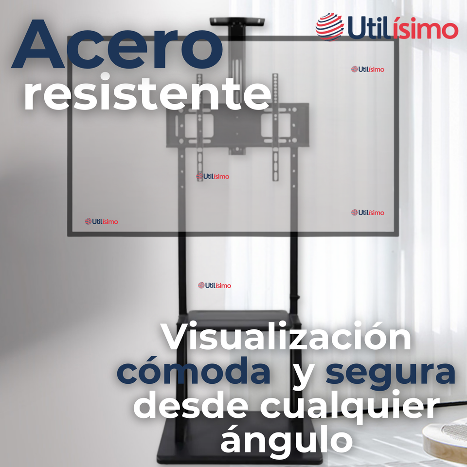 Soporte TV Grande Móvil Con Ruedas 32 a 75 Pulgadas 32 35 40 43 50 55 60 65 75