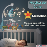 Móvil Giratorio Musical Proyector Bebé Niño Azul