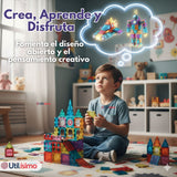 Juego Bloques De Construcción Magnéticos 3D 66 Piezas para Niños