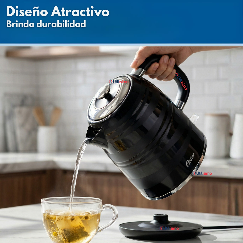 Hervidor eléctrico Oster® 1.7 lt BVSTKT4177B